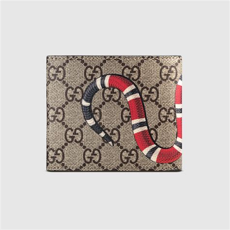 gucci gg supreme bird wallet|gucci wallet snake cheap.